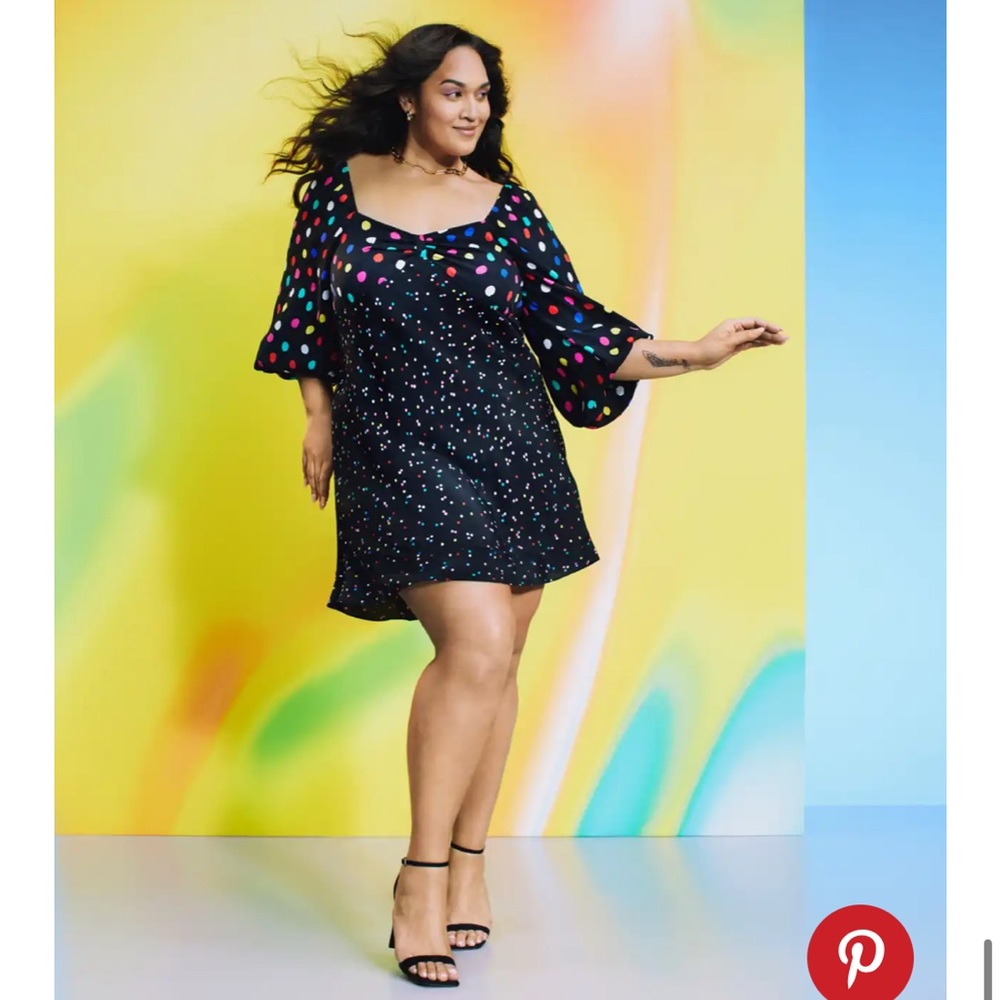 Rixo x Target polka dot mini dress